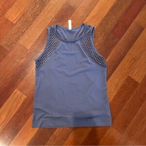 SALE! 90 Degree Grayish Blue Sleeveless Dri-Fit Athletic Shirt. Size: S.
